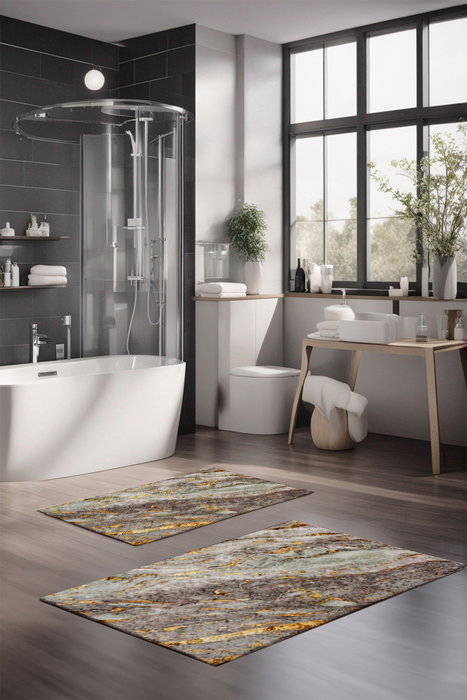 Mijölnir Juego de Alfombrillas de Baño CT-5056 Multicolor Mijölnir Juego de Alfombrillas de Baño CT-5056 Multicolor